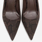Marcus - Brown Patterned Heeled Shoe (Women)