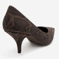Marcus - Brown Patterned Heeled Shoe (Women)