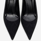 Marcus - Black Patterned Heeled Shoe (Women)