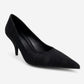 Marcus - Black Patterned Heeled Shoe (Women)