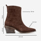 Lexia - Brown Genuine Leather Western Boot (Women)