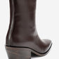 Lexia - Brown Genuine Leather Western Boot (Women)
