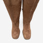 Fros - Cognac Genuine Leather Block Heel Knee-High Boot (Women)
