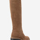 Fros - Cognac Genuine Leather Block Heel Knee-High Boot (Women)
