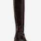 Venia - Brown Block Heel Knee-High Boot (Women)