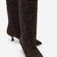 Crow - Brown Patterned Pointed Toe Ankle Boot (Women)