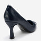 Astra - Navy Striped Buckle Pump (Women)