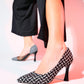 Wayne - Black And White Patterned Transparent Stiletto (Women)