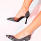 Wayne - Black And White Patterned Transparent Stiletto (Women)