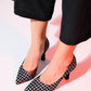 Wayne - Black And White Patterned Transparent Stiletto (Women)