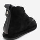 Martas - Black Suede Genuine Leather Lace-Up Zip Ankle Boot (Women)