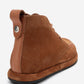 Martas - Cognac Suede Genuine Leather Lace-Up Zip Ankle Boot (Women)