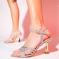 Olnio - Rose Glitter Cross-Strap Heeled Evening Shoe (Women)