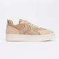 Sande - Beige Denim Detailed Sport Sneakers (Women)