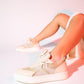 Sande - Beige Denim Detailed Sport Sneakers (Women)