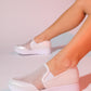 Purcan - Pearl Glitter Mesh Chunky Sole Casual Shoe (Women)