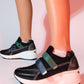 Berge - Black Multi Velcro Platform Sneaker (Women)