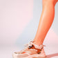 Crown - Beige Tan Lace-Up Thick Sole Sport Sneakers (Women)