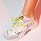 Duja - Ice Green Multi Mesh Thick Sole Sport Sneakers (Women)