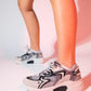 Duja - Gray Black Multi Mesh Thick Sole Sport Sneakers (Women)