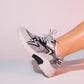 Duja - Gray Black Multi Mesh Thick Sole Sport Sneakers (Women)
