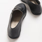 Penny - Black Leather Horsebit Loafers