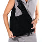 ORLITHA - Black Genuine Suede Leather Shoulder Bag (Women)