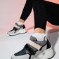 Berge - Black Velcro Platform Sneaker (Women)