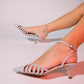 Liede - Gray Patent Pointed Toe Stiletto (Women)