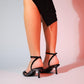 Liede - Black Patent Pointed Toe Stiletto (Women)