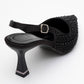 Juan - Black Satin Embellished Evening Shoe (Women)