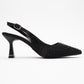 Juan - Black Satin Embellished Evening Shoe (Women)