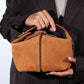 ISLAND - Cognac Genuine Leather Shoulder Bag (Women)