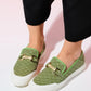 Marakesh - Green Denim Buckle Loafer (Women)