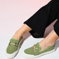 Marakesh - Green Denim Buckle Loafer (Women)