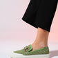 Marakesh - Green Denim Buckle Loafer (Women)