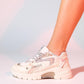 Duja - Beige Gray Multi Chunky Sole Sport Sneaker (Women)