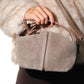 ISLAND - Taupe Genuine Leather Shoulder Bag (Women)