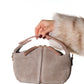 ISLAND - Taupe Genuine Leather Shoulder Bag (Women)