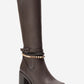 VIORRA - Brown Strapped Block Heel Boot (Women)