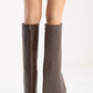 AJA - Brown Block Heel Boot (Women)