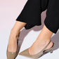 Flem - Taupe Pointed Toe Backless Stiletto Pump (Women)