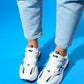 Buren - White Grey Platform Sneaker (Women)