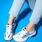Buren - White Grey Platform Sneaker (Women)