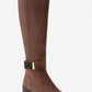 MORENİ - Brown Genuine Leather Knee-High Block Heel Boot (Women)