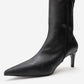 Rossano - Black Stretch Stiletto Heel Boot (Women)