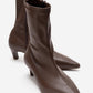 ALORA - Brown Kitten Heel Boot (Women)