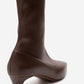 ALORA - Brown Kitten Heel Boot (Women)