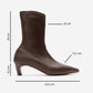ALORA - Brown Kitten Heel Boot (Women)