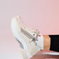 Oude - Ecru Zippered Platform Sneaker (Women)